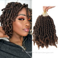8Inch Short Pre Spring Twist Crochet Braids Hair  Synthetic Braiding Hair Extensions Jamaican Bounce Curl Twist